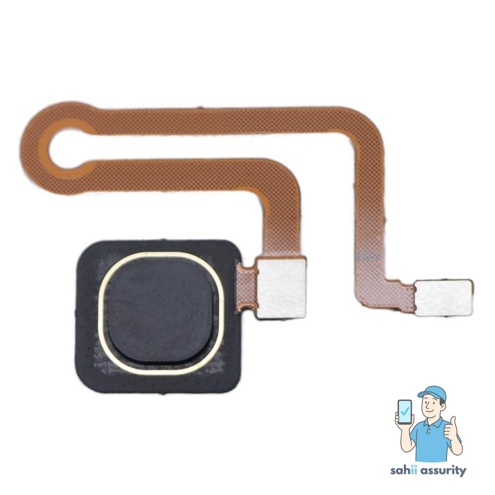Fingerprint Sensor with Flex Cable for Vivo Y19 Black